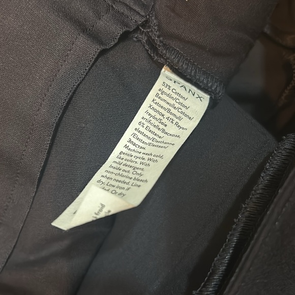 SPANX POLISHED ANKLE SLIM PANTS WOMEN NAVY Sz XL TALL NEW - Picture 9 of 10